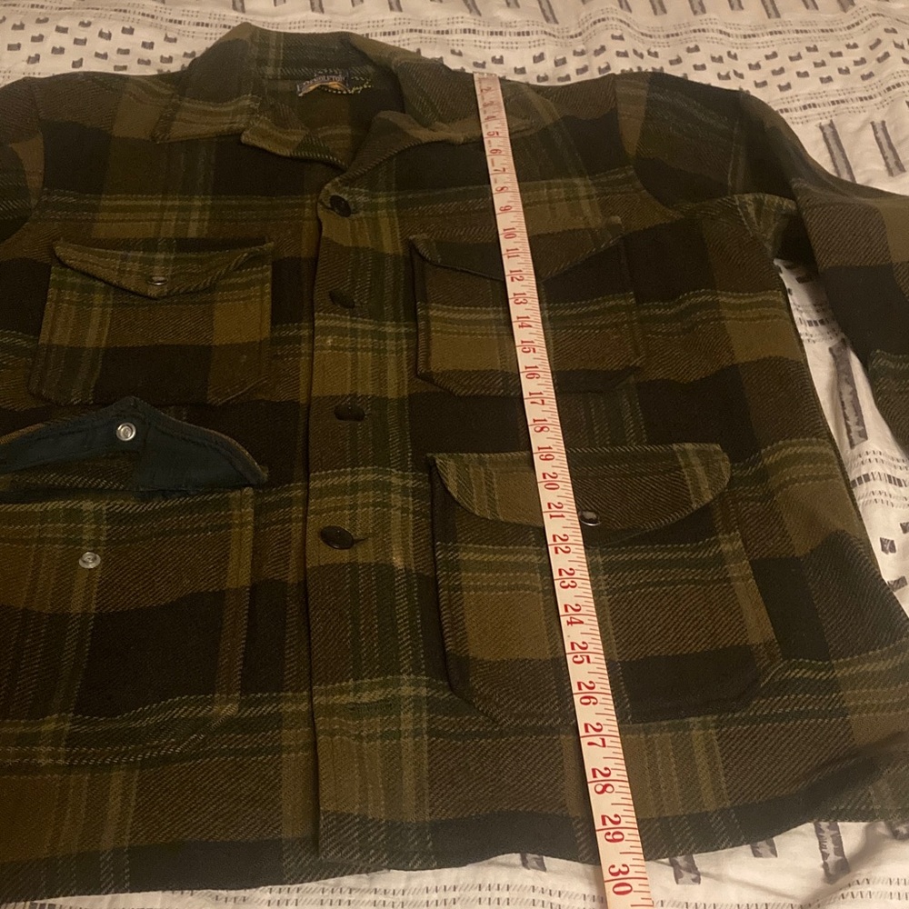 Pendleton Green and Brown Plaid Shirt Jacket - Picture 14 of 15
